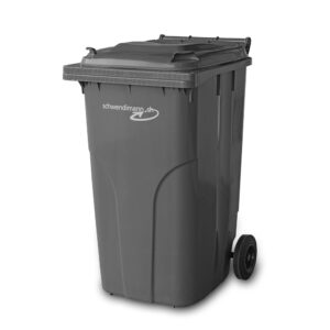 Container 240 Liter anthrazit für die Entsorgung von Abfall, Kehricht, Papier und Karton