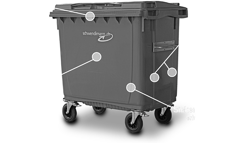 Die Vorteile der Schwendimann 4-Rad Container 660 Liter und 770 Liter